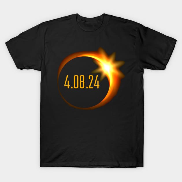 Eclipse solaire 4.08.24 T-Shirt by mdr design